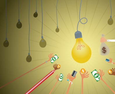 crowdfunding, lightbulb, business idea