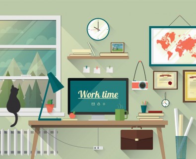 Work Time Illustration