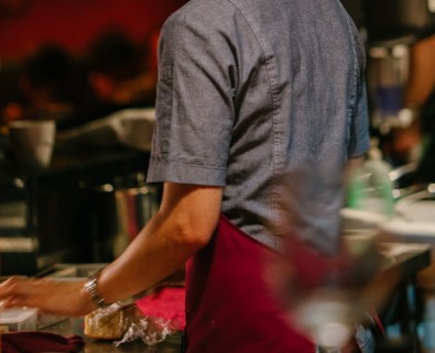 Chef wearing apron